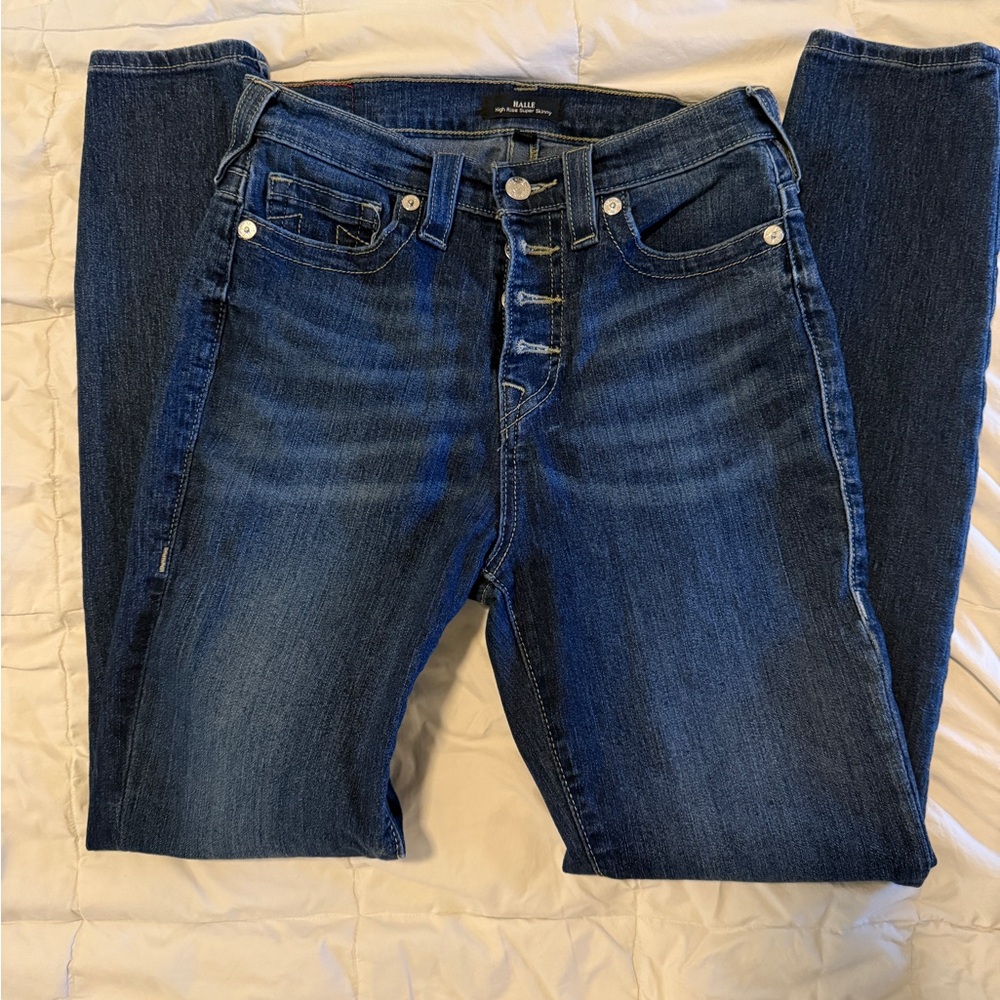 True Religion Halle High-Rise Super Skinny Jeans - Size 28